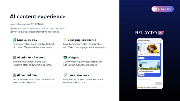 pinned content - (RELAYTO Overview: Key Features and Benefits) - Page 3